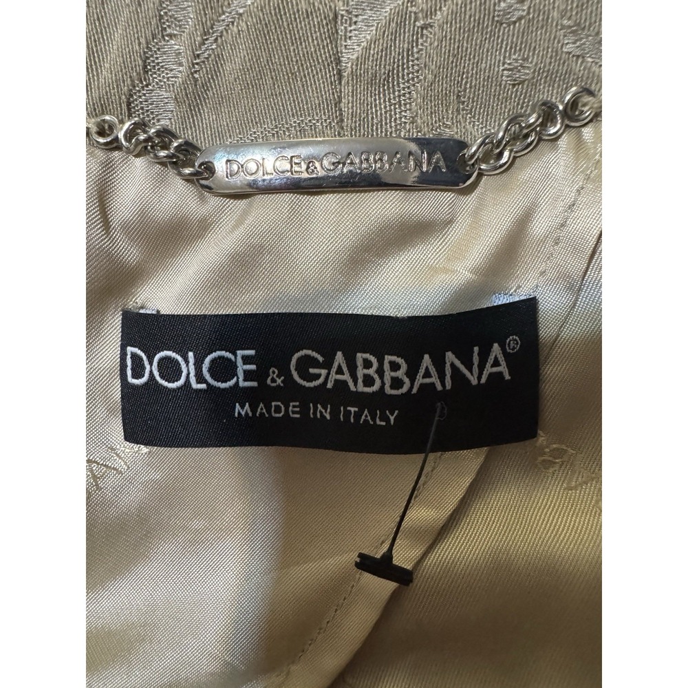 Dolce & Gabbana Jacquard Blazer Jacket‎ Women's Made in Italy Logo Lined - Picture 5 of 13